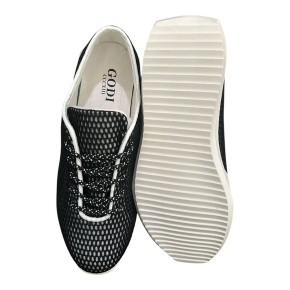 GODI CCCXIII Edsel Low Top Sneakers Black & White | Unisex Sizing - Picture 7 of 11